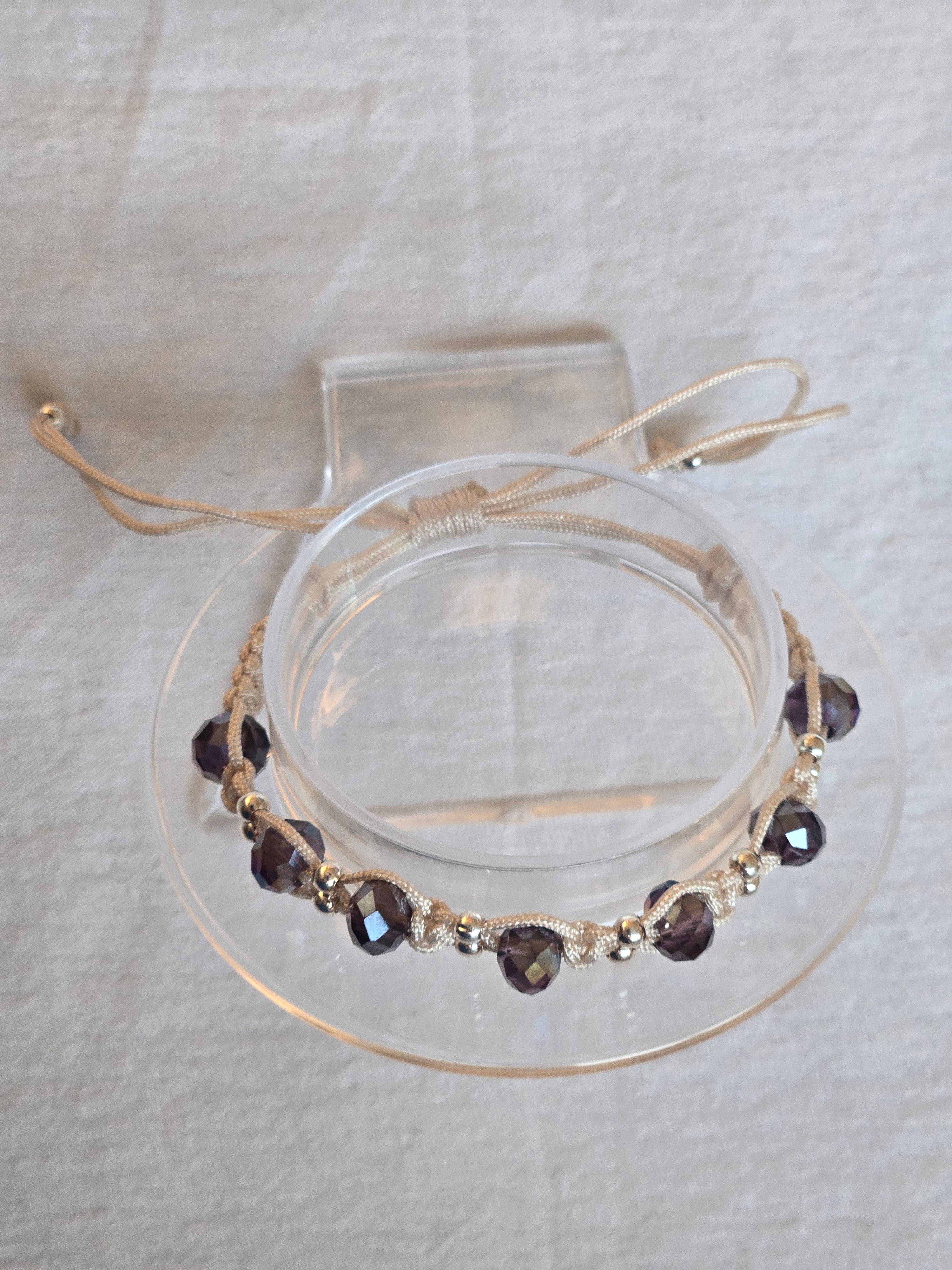 Pulsera plata cuarzos